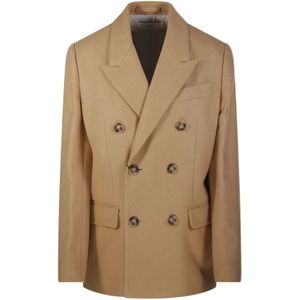 Ami Paris, Dames, Jassen, Bruin, Maat: 2XS Leer,