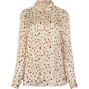 Khaite, Dames, Blouses & Shirts, Beige, Maat: XS Zijde,