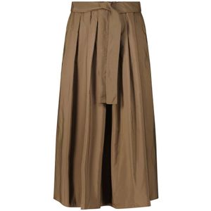 Weekend Max Mara, Dames, Rokken, Bruin, Maat: XS Katoen,