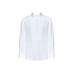 Dsquared2 Witte Slim Fit Tuxedo Overhemd , White , Heren , Maat: L