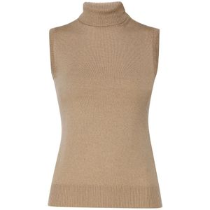 Sportmax, Dames, Truien, Bruin, Maat: M Wol,