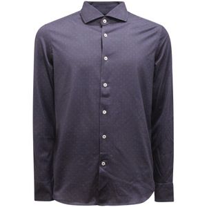 Sonrisa, Heren, Overhemden, Blauw, Maat: L Jersey,