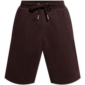 Ami Paris, Heren, Korte broeken, Rood, Maat: M Katoen,