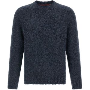 Brunello Cucinelli, Heren, Truien, Blauw, Maat: L Zijde,