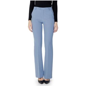 Sandro Ferrone, Dames, Broeken, Blauw, Maat: M Poliester,