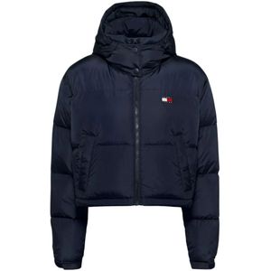 Tommy Jeans, Heren, Jassen, Blauw, Maat: S Synthetisch,