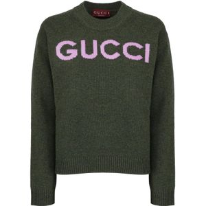 Gucci, Dames, Truien, Groen, Maat: M