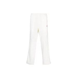 Casablanca Track Pants met Tape-Detailing , White , Heren , Maat: M