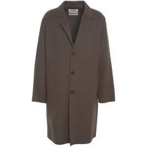 Amaránto, Heren, Mantels, Bruin, Maat: XL Kasjmier,