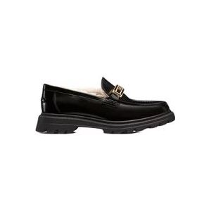 Dior Zwarte Loafer Schoenen Shearling Ss22 , Black , Dames , Maat: 38 EU