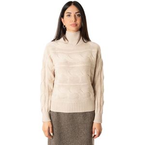 Max Mara Studio, Dames, Truien, Beige, Maat: M Wol,