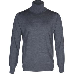 Paolo Pecora, Heren, Truien, Grijs, Maat: M Wol,