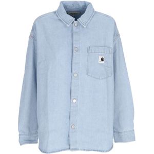 Carhartt Wip, Dames, Blouses & Shirts, Blauw, Maat: S