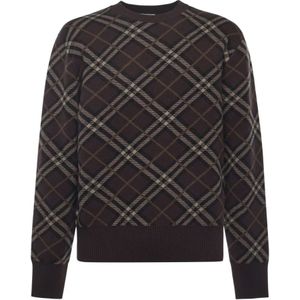Burberry, Heren, Truien, Bruin, Maat: XL
