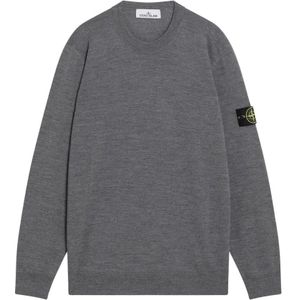 Stone Island, Heren, Truien, Grijs, Maat: 2XL