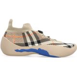 Burberry Gebreide Instap Sneakers met Koordsluiting , Beige , Dames , Maat: 38 EU