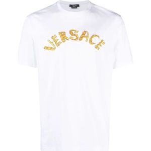 Versace, Heren, Tops, Wit, Maat: 2XL Katoen,
