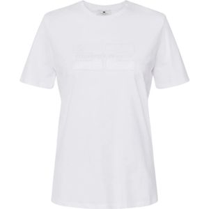 Elisabetta Franchi, Dames, Tops, Wit, Maat: L Jersey,