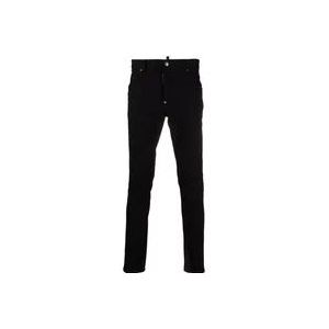 Dsquared2 Slimfit-jeans , Black , Heren , Maat: L