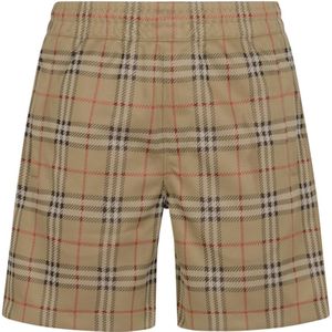 Burberry, Heren, Korte broeken, Beige, Maat: L Jersey,