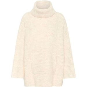 Part Two - Birch Melange - Poncho - Beige - Wol