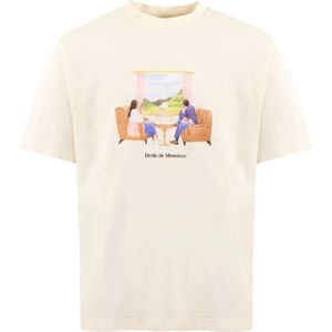 Drole de Monsieur, Heren, Tops, Wit, Maat: L Katoen,