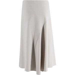 Brunello Cucinelli, Dames, Rokken, Grijs, Maat: S