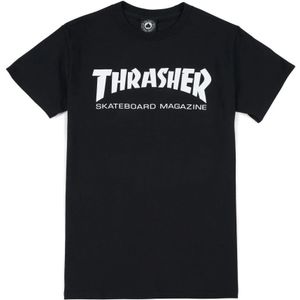 Thrasher, Heren, Tops, Zwart, Maat: XL Katoen,