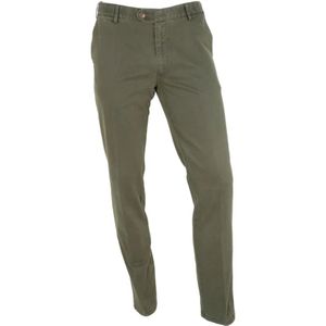 Meyer, Heren, Broeken, Groen, Maat: 3XL Katoen,