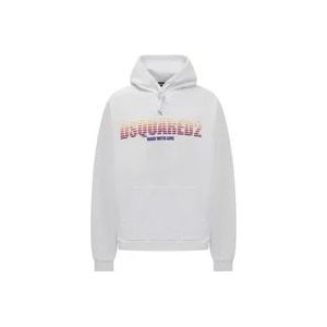 Dsquared2 Hoodies , White , Heren , Maat: XL