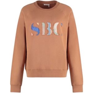 See by Chloé, Dames, Sweatshirts & Hoodies, Roze, Maat: XS Katoen,