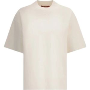 Max Mara Studio, Dames, Tops, Wit, Maat: M Viscose,