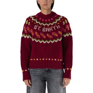 MC2 Saint Barth, Dames, Truien, Rood, Maat: S Wol,