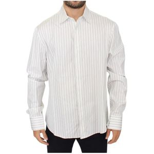 Ermanno Scervino, Heren, Overhemden, Wit, Maat: 2XL Katoen,