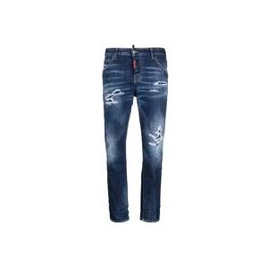 Dsquared2 Distressed Skinny Jeans , Blue , Dames , Maat: S