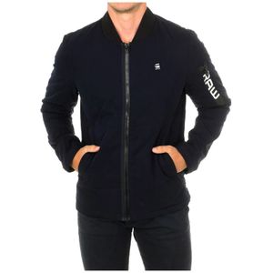 Overhemd Jasje - Navy - Katoen en Polyamide - Lange Mouw met Ritssluiting