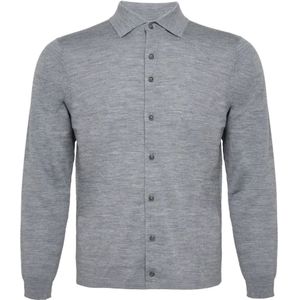 R2 Amsterdam, Heren, Overhemden, Grijs, Maat: M