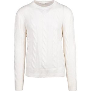 Eleventy, Heren, Truien, Wit, Maat: 2XL Zijde,