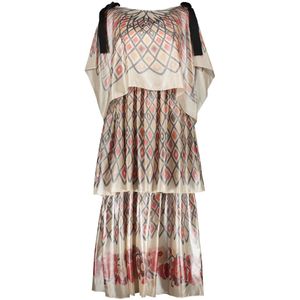 Fendi, Dames, Jurken, Veelkleurig, Maat: 3XS Zijde,