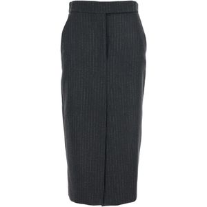 Plain, Dames, Rokken, Grijs, Maat: S Wol,