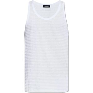 Dsquared2, Heren, Tops, Wit, Maat: XS Katoen,