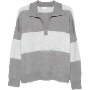 Liu Jo, Dames, Truien, Grijs, Maat: XS