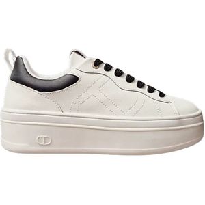 Twinset, Dames, Schoenen, Wit, Maat: 37 EU Leer,