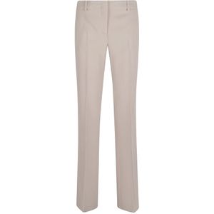 Ermanno Scervino, Dames, Broeken, Beige, Maat: M Viscose,