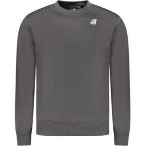 K-Way, Heren, Sweatshirts & Hoodies, Grijs, Maat: L Katoen,