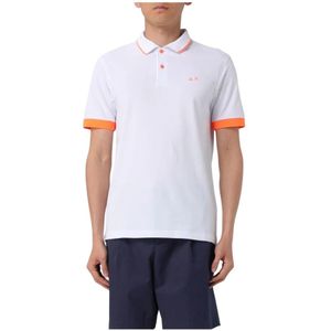 Sun68, Heren, Tops, Wit, Maat: M Katoen,