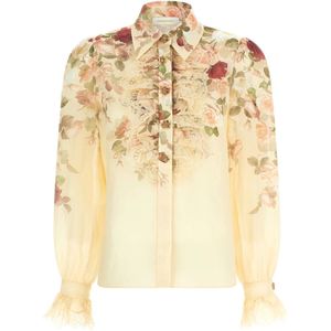 Zimmermann, Dames, Blouses & Shirts, Veelkleurig, Maat: XS Zijde,