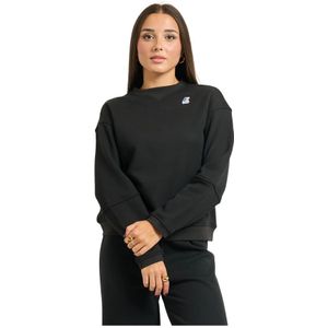 K-Way, Dames, Sweatshirts & Hoodies, Zwart, Maat: 2XL Katoen,