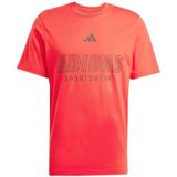 adidas - T-shirt - Zwart - Katoen - Sportgraphics