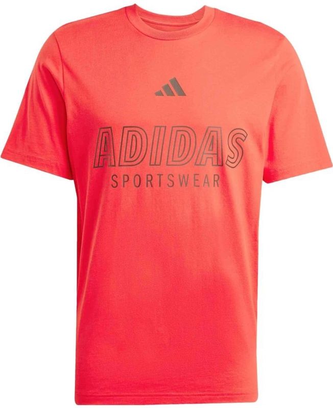 adidas - T-shirt - Zwart - Katoen - Sportgraphics